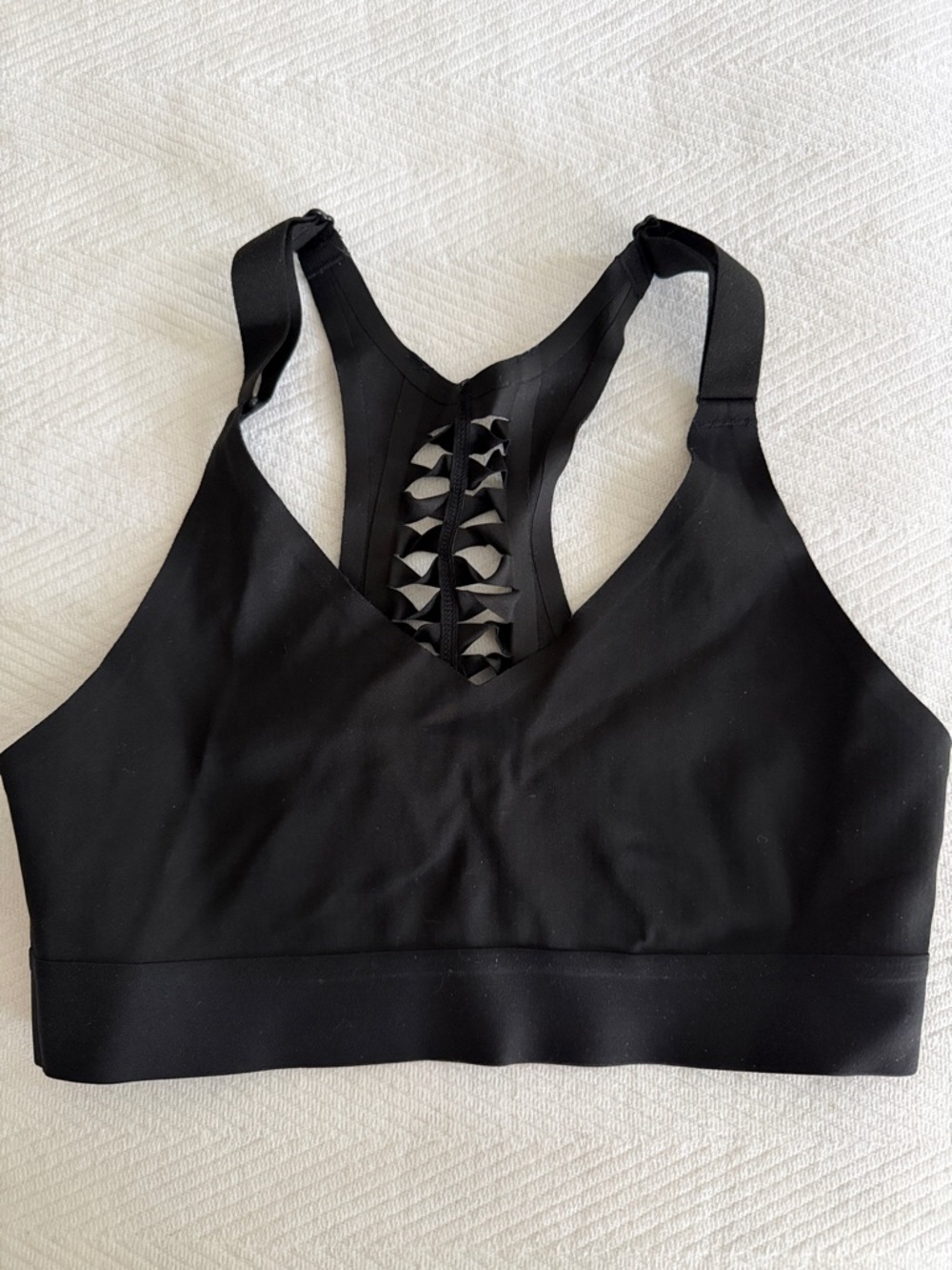 Victoria's Secret Black Strappy Racerback Sports Bra
